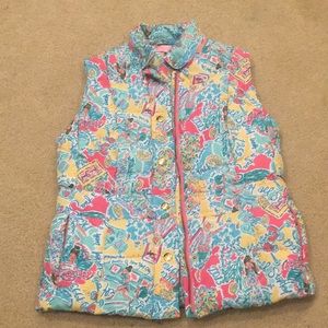 Lilly Pulitzer puffy vest, size XS